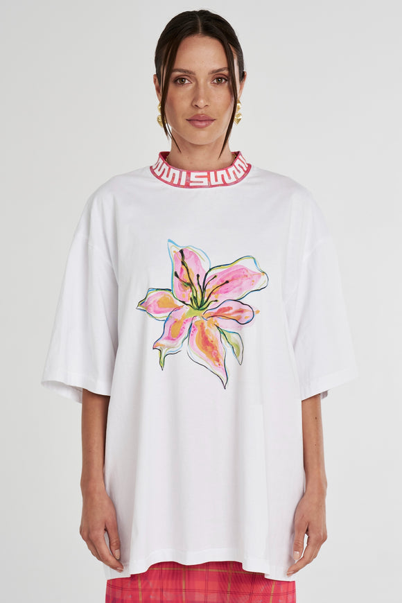 SUMMI SUMMI Womens Band Tee - Wasabi Neon