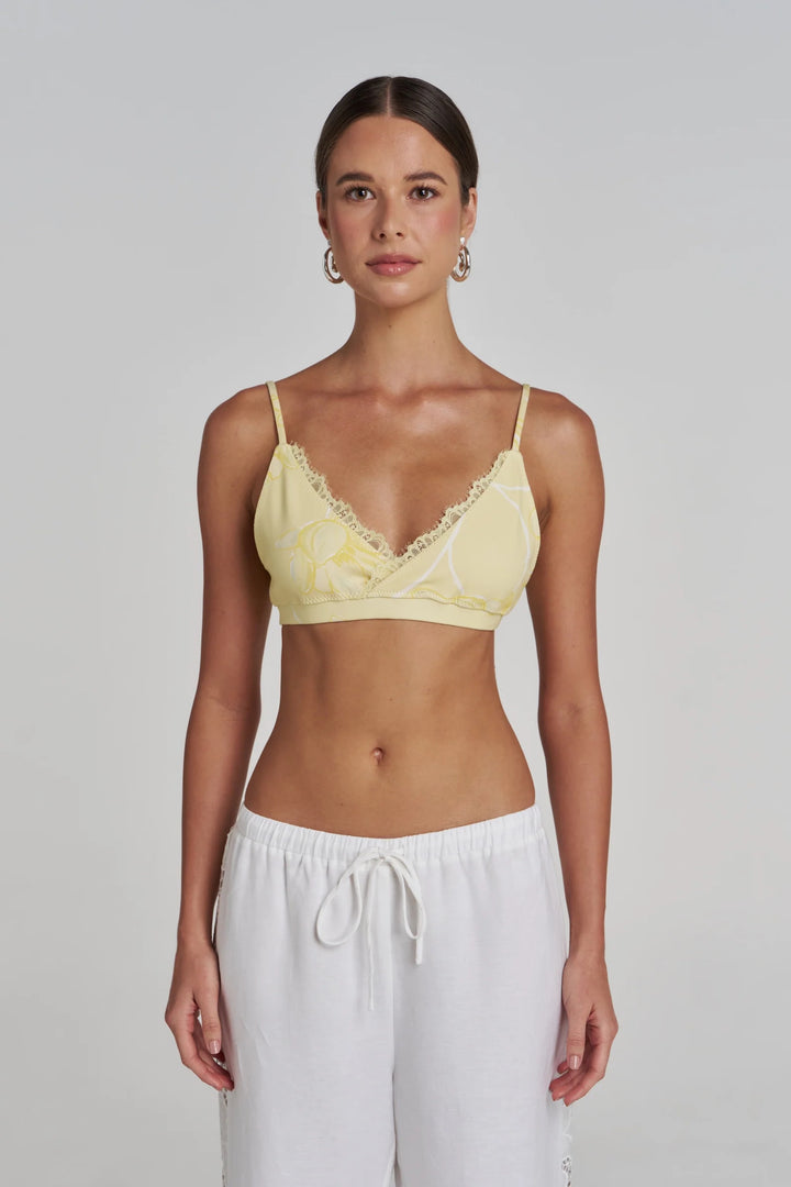 SUMMI SUMMI Womens Cross Me Bralette In Magnolia