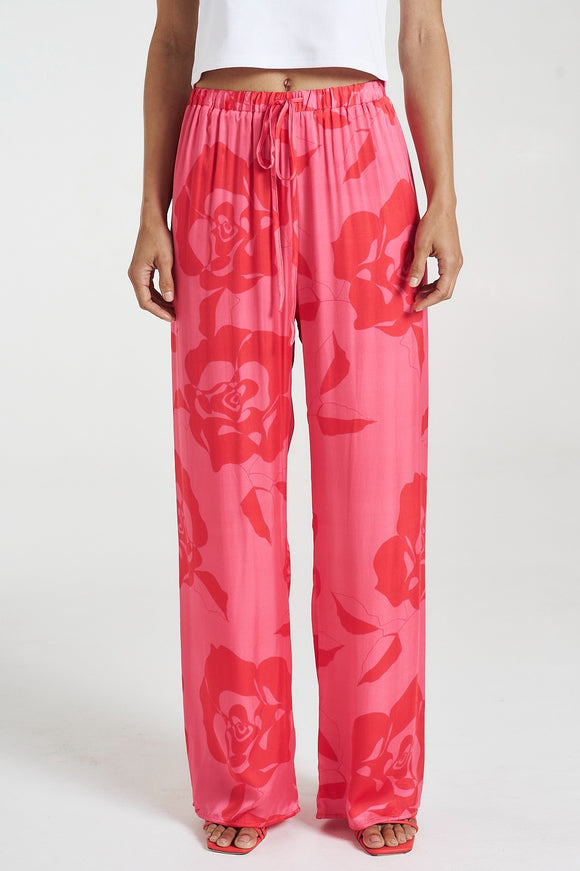 SUMMI SUMMI Womens Elastic Waist Pants - A Rose By Any Other Name, WOMENS PANTS, SUMMI SUMMI, Elwood 101