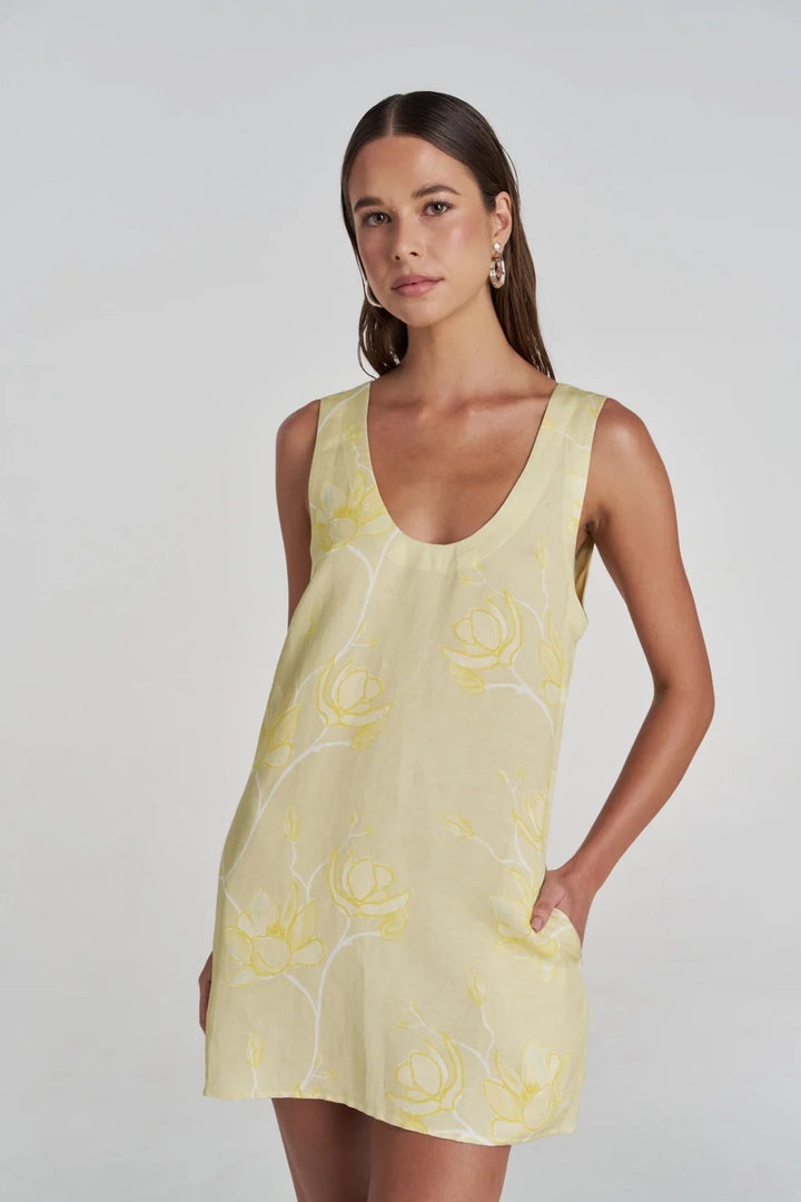 SUMMI SUMMI Womens Flora Mini Dress In Magnolia