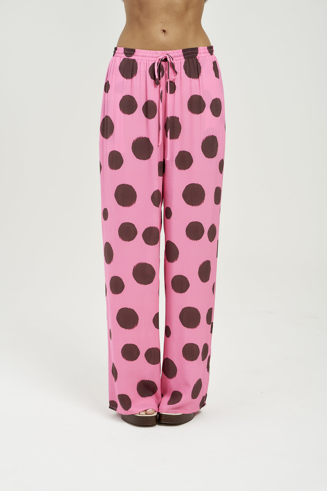 SUMMI SUMMI Womens Forever Pant in Big Dotti Pink, WOMENS PANTS, SUMMI SUMMI, Elwood 101