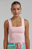SUMMI SUMMI Womens Knit Tank Top - Blush, WOMENS TOPS & SHIRTS, SUMMI SUMMI, Elwood 101