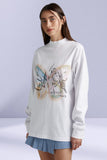 SUMMI SUMMI Womens Long Sleeve Band Tee - White, WOMENS TEES & TANKS, SUMMI SUMMI, Elwood 101