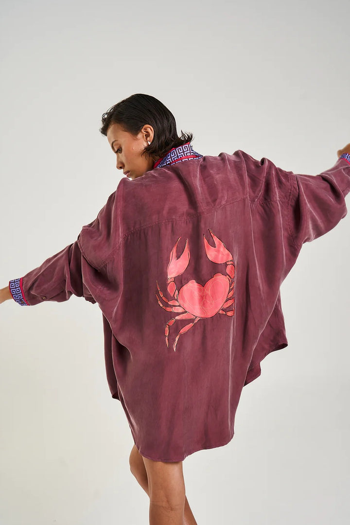 SUMMI SUMMI Womens LS OS Shirt Zodiac