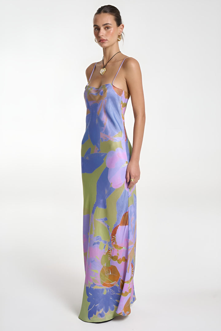 SUMMI SUMMI Womens Luna Maxi Dress in Bananas, WOMENS DRESSES, SUMMI SUMMI, Elwood 101