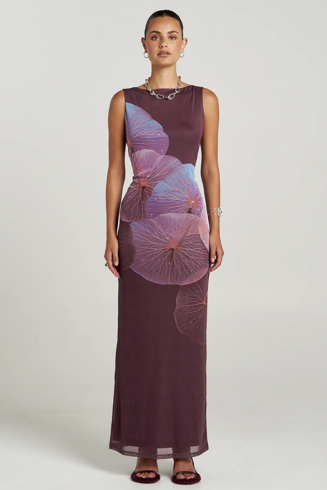SUMMI SUMMI Womens Maxi Slip Dress in Phoria Print, WOMENS DRESSES, SUMMI SUMMI, Elwood 101