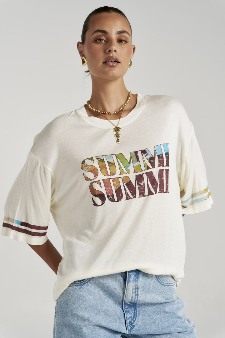 SUMMI SUMMI Womens Oversized Tee in Wonderland, WOMENS TEES & TANKS, SUMMI SUMMI, Elwood 101