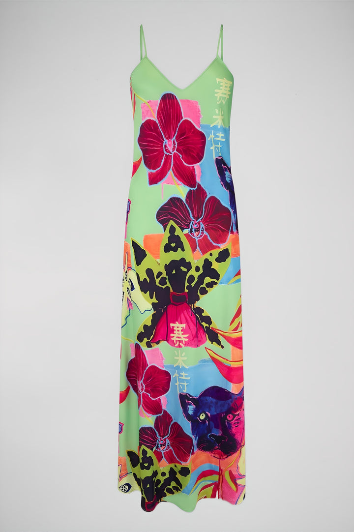 SUMMI SUMMI Womens Siren Dress Wasabi Jungle, WOMENS DRESSES, SUMMI SUMMI, Elwood 101