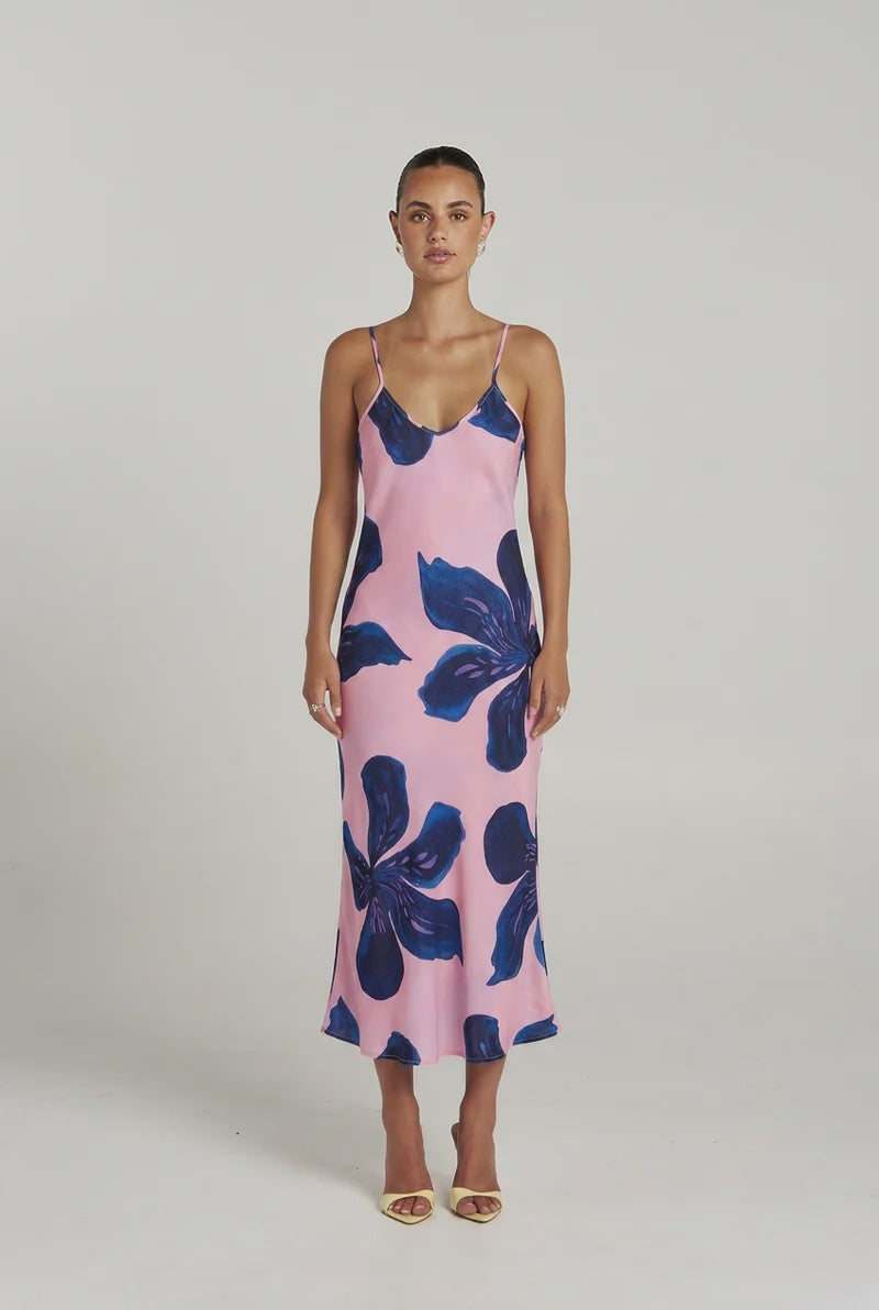 SUMMI SUMMI Womens Siren Midi Dress in Sway Print