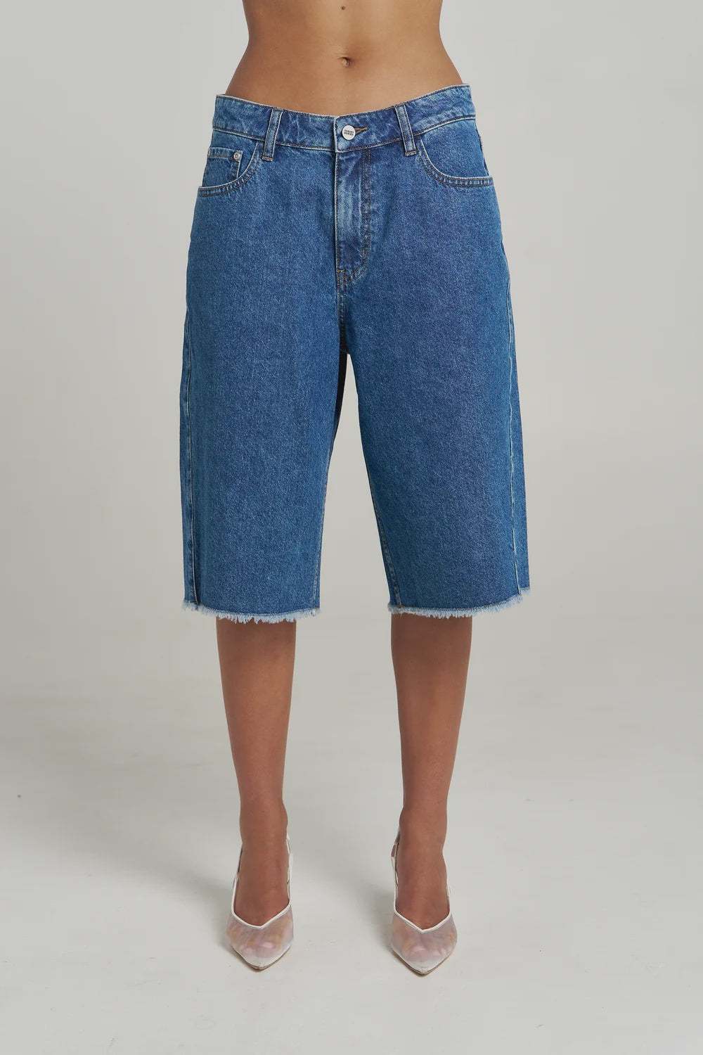 SUMMI SUMMI Womens Copenhagen Denim Shorts in Bleu