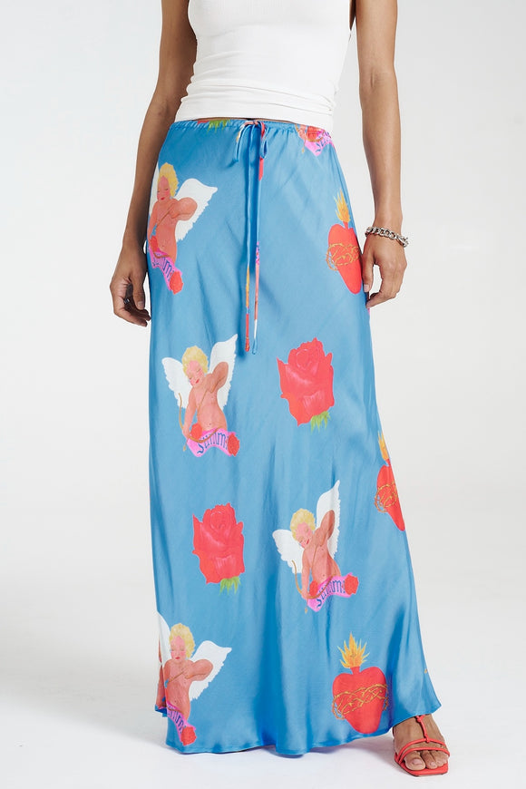 SUMMI SUMMI Womens Maxi Bias Skirt - Capulet, WOMENS SKIRTS, SUMMI SUMMI, Elwood 101