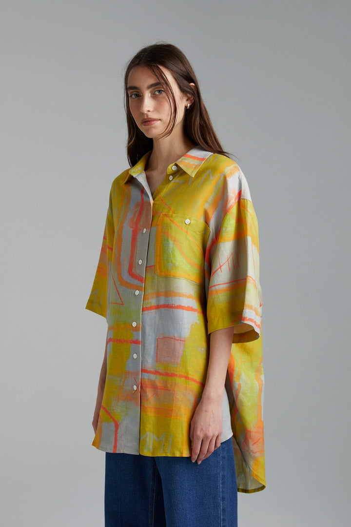 SUMMI SUMMI Womens Big Shirt - Sigil, WOMENS TOPS & SHIRTS, SUMMI SUMMI, Elwood 101