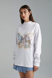 SUMMI SUMMI Womens Long Sleeve Band Tee - White, WOMENS TEES & TANKS, SUMMI SUMMI, Elwood 101