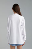 SUMMI SUMMI Womens Long Sleeve Band Tee - White, WOMENS TEES & TANKS, SUMMI SUMMI, Elwood 101