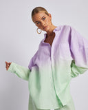 SUMMI SUMMI Womens Long Sleeve Oversized Linen Shirt - Fadey Lady, WOMENS TOPS & SHIRTS, SUMMI SUMMI, Elwood 101