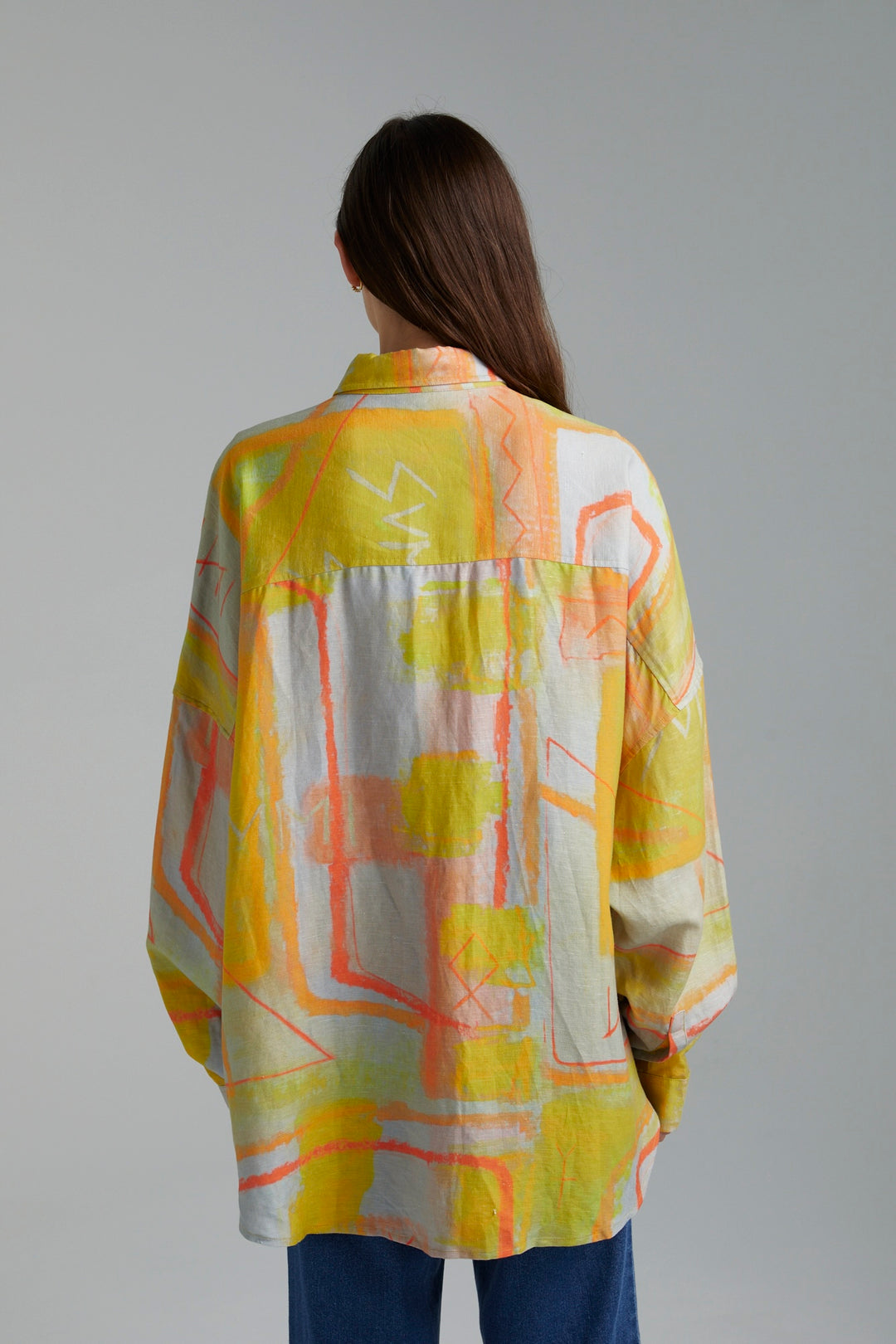 SUMMI SUMMI Womens Oversized Long Sleeve  Shirt - Sigil, WOMENS TOPS & SHIRTS, SUMMI SUMMI, Elwood 101