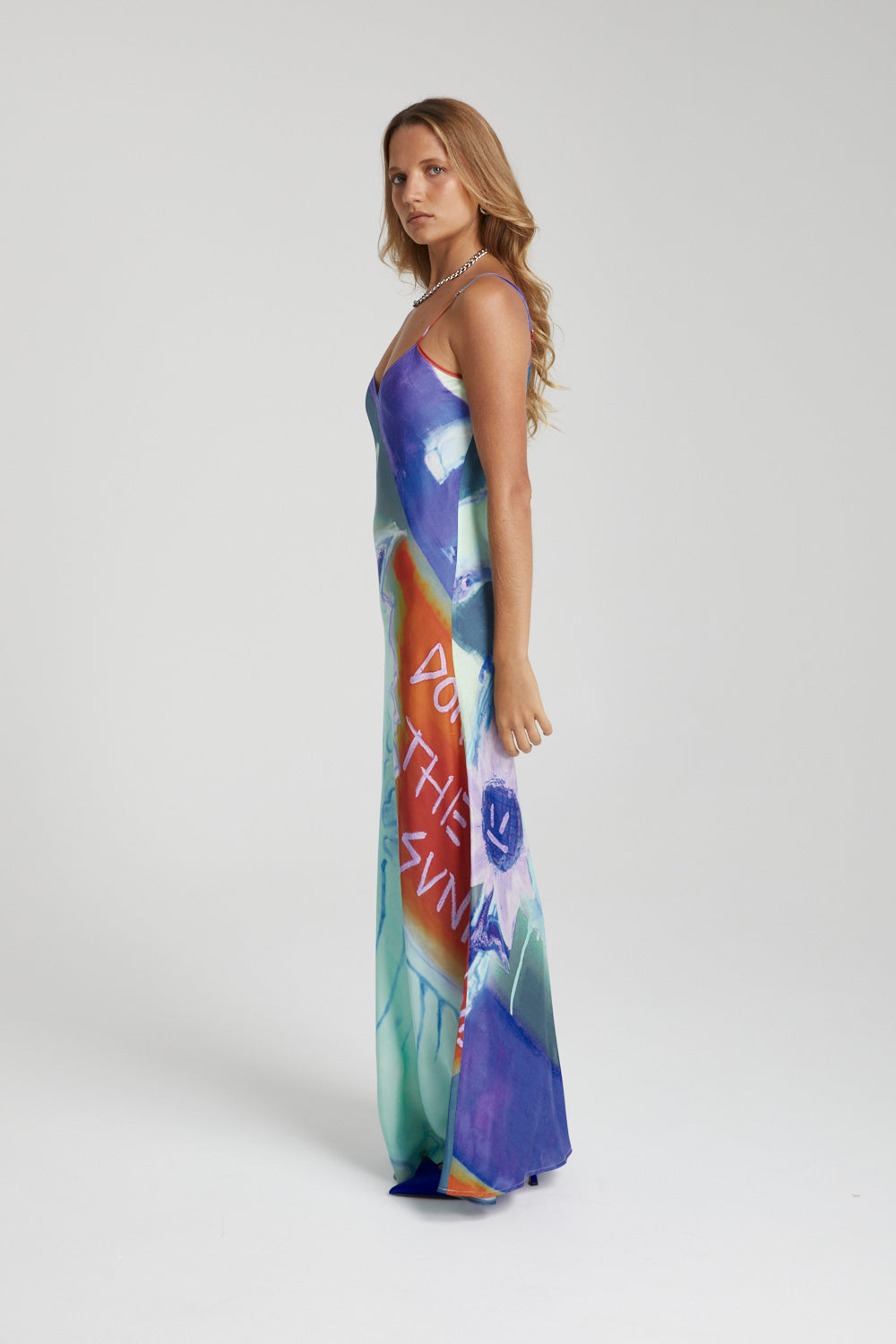 SUMMI SUMMI Womens Siren Dress - Blue Sunflower, WOMENS DRESSES, SUMMI SUMMI, Elwood 101