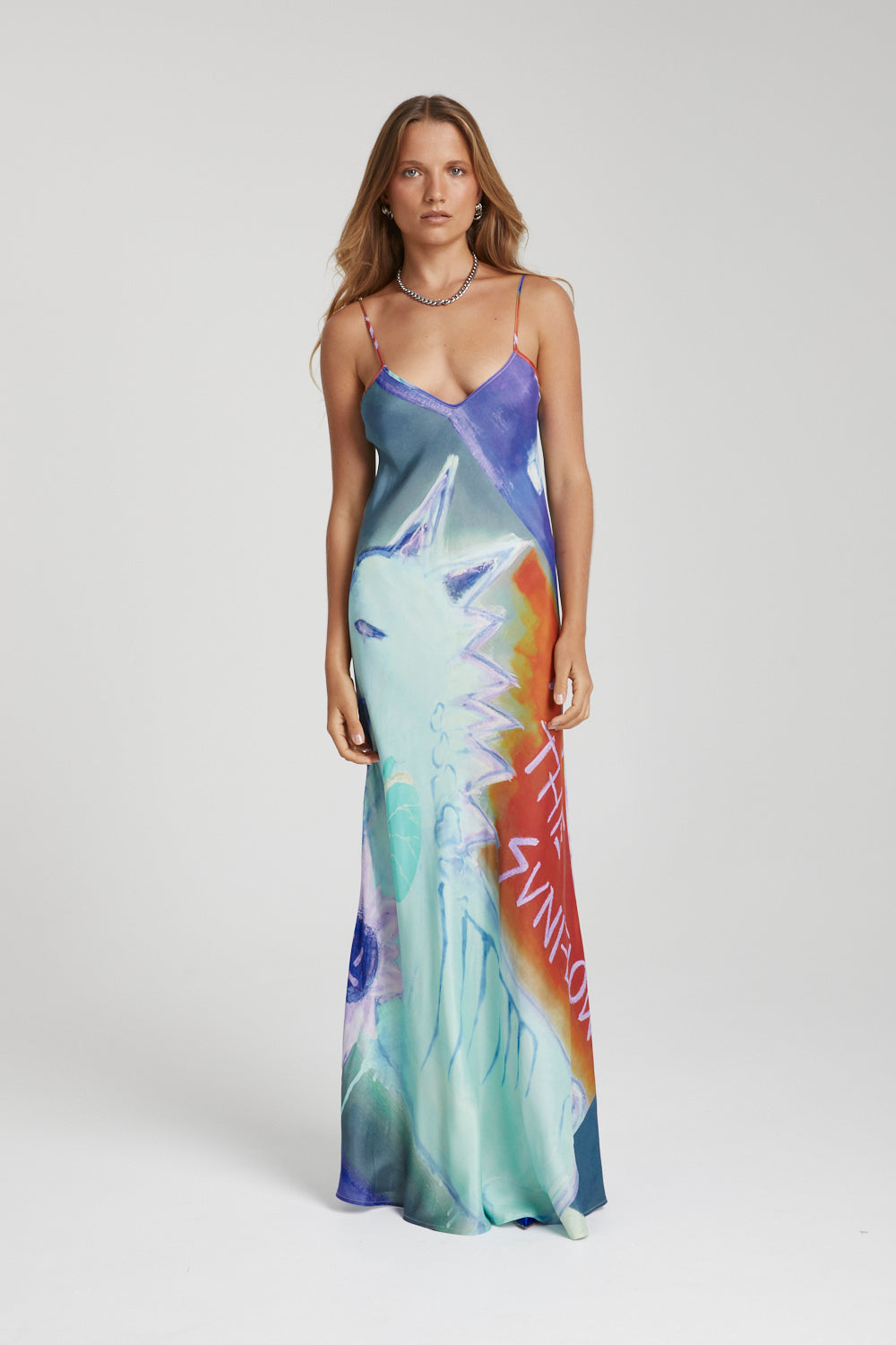 SUMMI SUMMI Womens Siren Dress - Blue Sunflower, WOMENS DRESSES, SUMMI SUMMI, Elwood 101