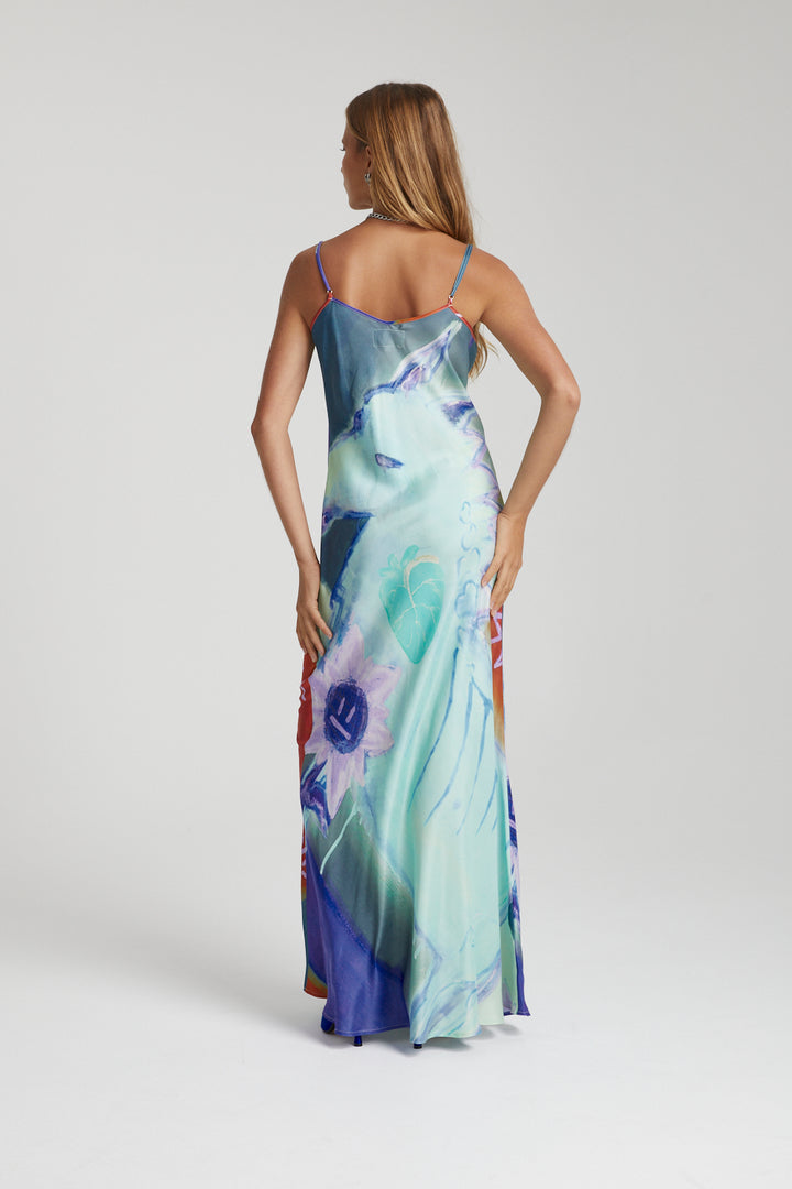 SUMMI SUMMI Womens Siren Dress - Blue Sunflower, WOMENS DRESSES, SUMMI SUMMI, Elwood 101