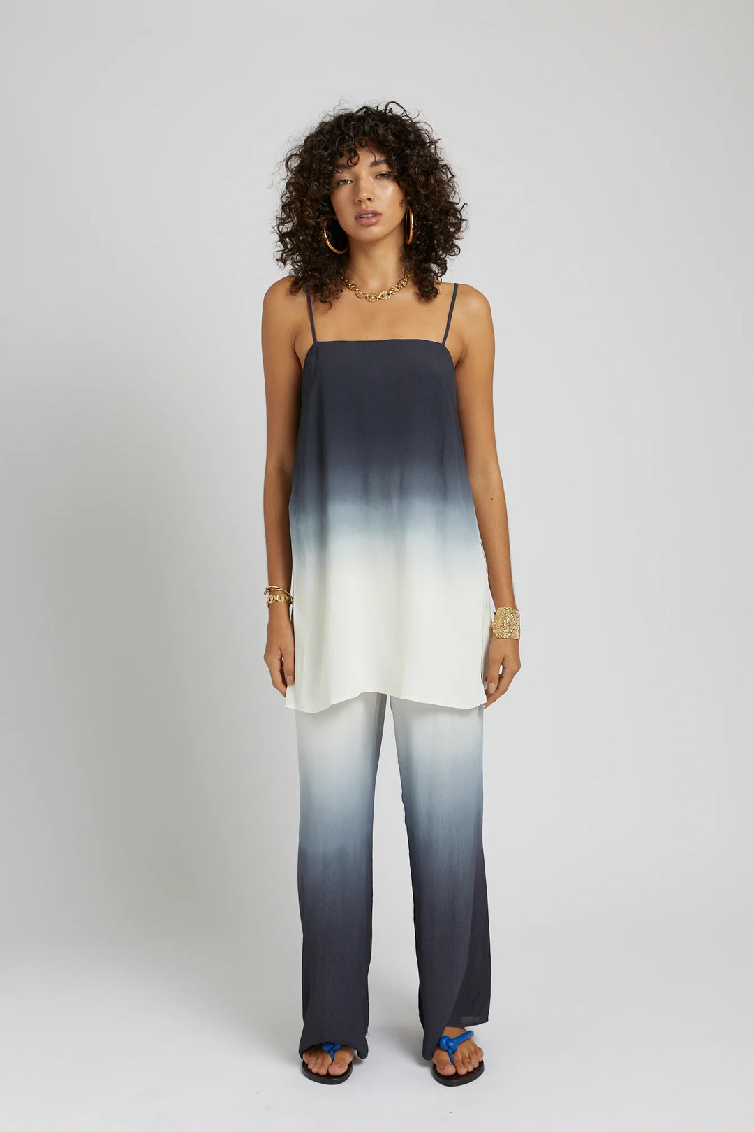 SUMMI SUMMI Womens Tunic Top - Charcoal Fade, WOMENS TOPS & SHIRTS, SUMMI SUMMI, Elwood 101