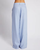 SUMMI SUMMI Womens Wide Leg  Linen Trousers - Alice Blue, WOMENS PANTS, SUMMI SUMMI, Elwood 101