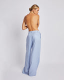 SUMMI SUMMI Womens Wide Leg  Linen Trousers - Alice Blue, WOMENS PANTS, SUMMI SUMMI, Elwood 101