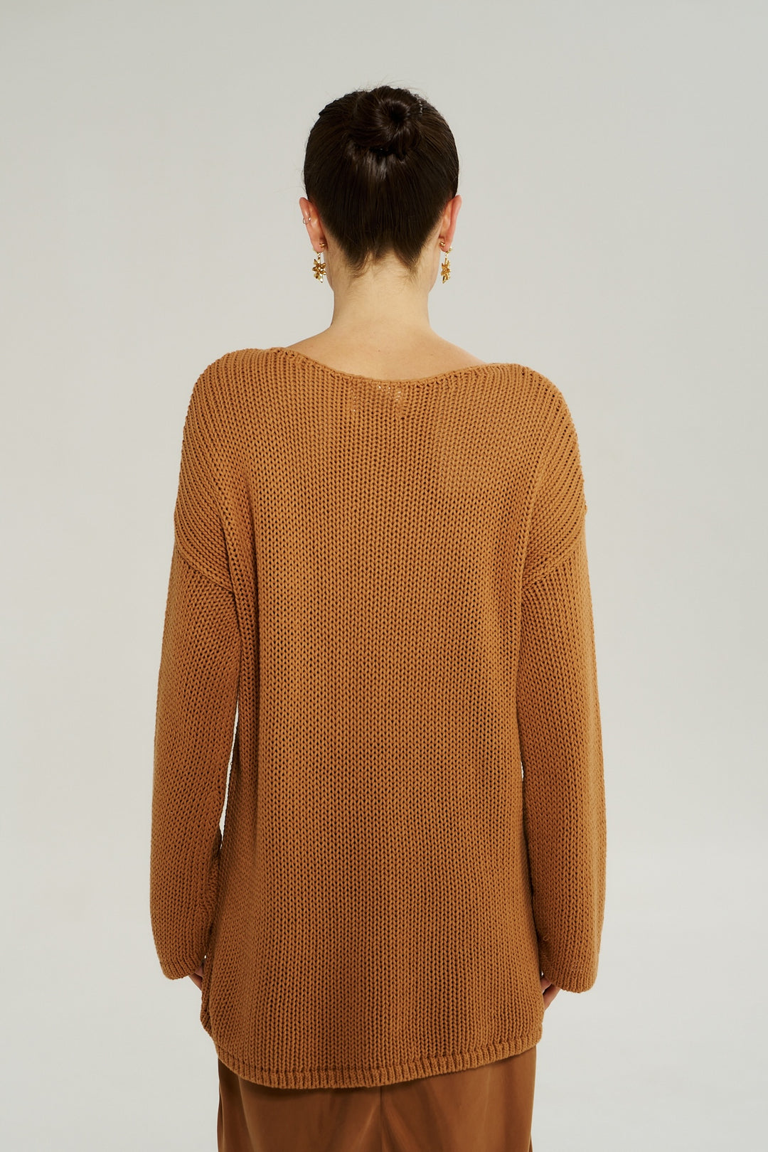 SUMMI SUMMI Womens Bell Long Sleeve Knit in Toffee, WOMENS KNITS & SWEATERS, SUMMI SUMMI, Elwood 101