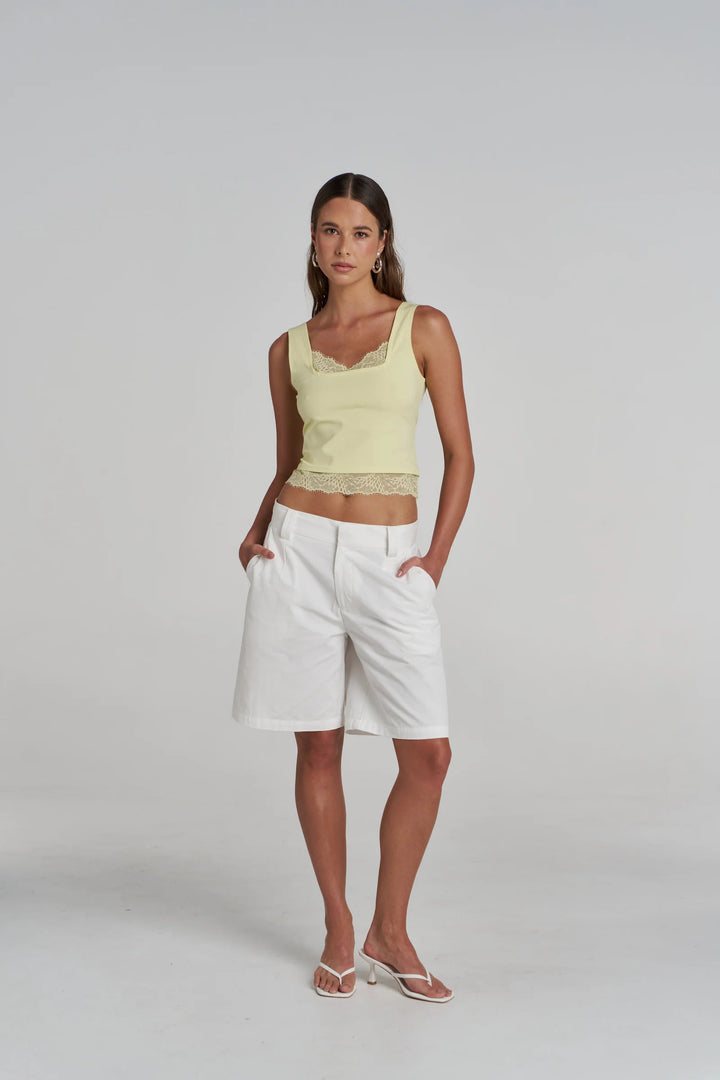 SUMMI SUMMI Womens Bermuda Short In Ivory