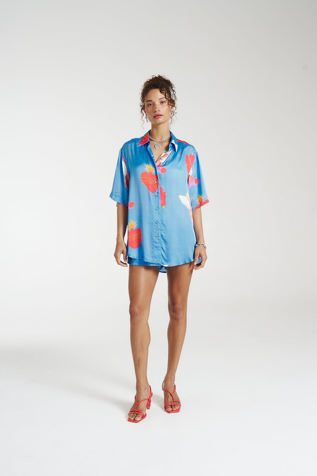 SUMMI SUMMI Womens Big Shirt Petite - Capulet, WOMENS TOPS & SHIRTS, SUMMI SUMMI, Elwood 101