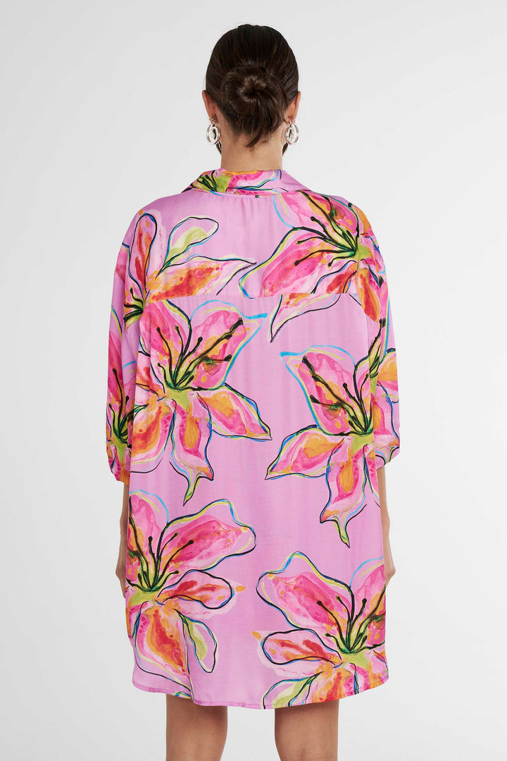 SUMMI SUMMI Womens Big Shirt Lilac Lily, WOMENS TOPS & SHIRTS, SUMMI SUMMI, Elwood 101