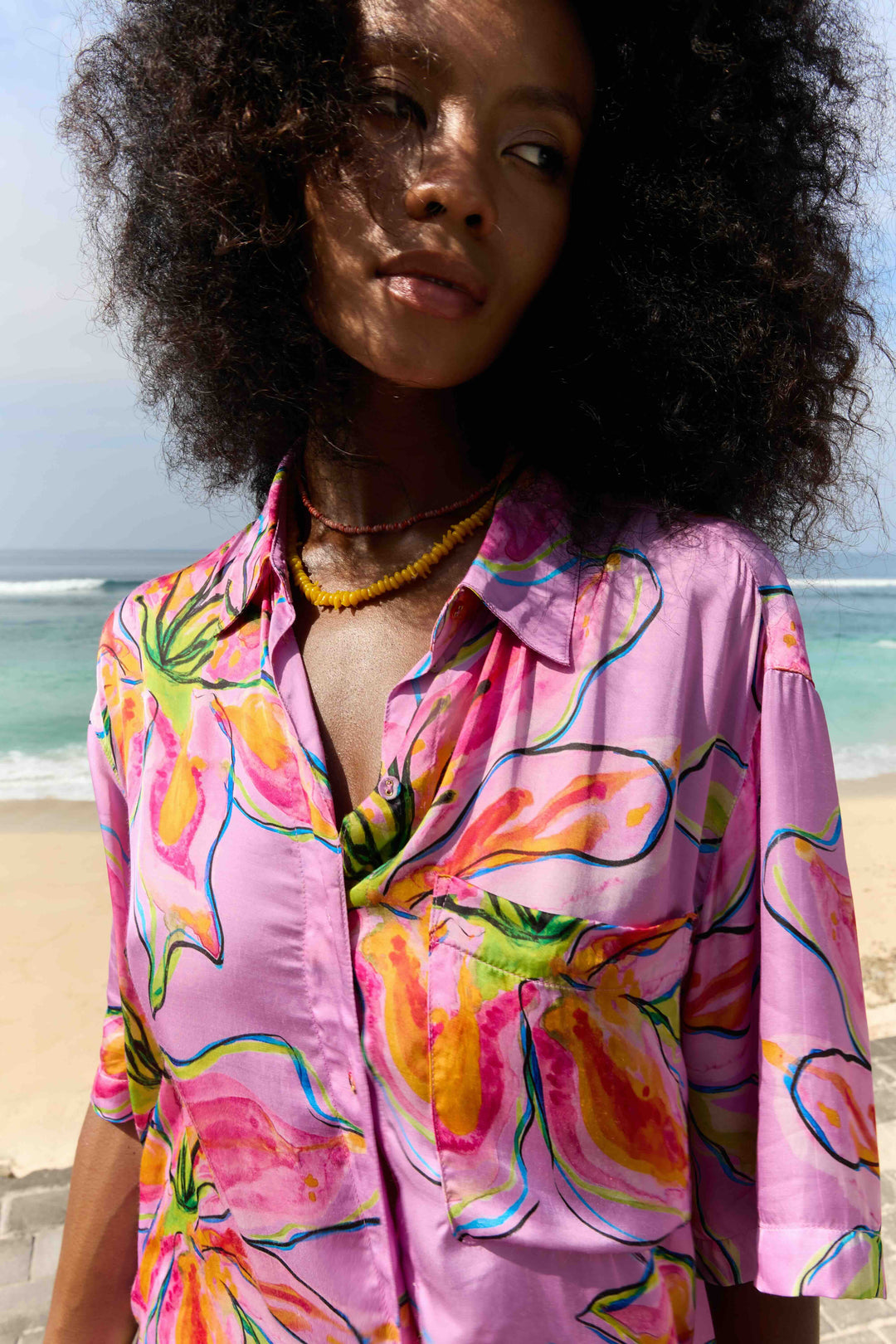 SUMMI SUMMI Womens Big Shirt Lilac Lily, WOMENS TOPS & SHIRTS, SUMMI SUMMI, Elwood 101