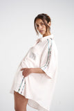 SUMMI SUMMI Womens Big Shirt with Stripe - Cream/Viceroy Stripe, WOMENS TOPS & SHIRTS, SUMMI SUMMI, Elwood 101