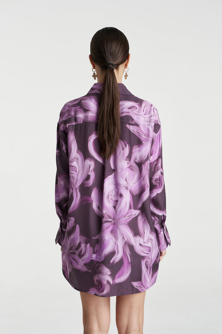 SUMMI SUMMI Womens Boss Long Sleeve Shirt in Velvet Shadow, WOMENS TOPS & SHIRTS, SUMMI SUMMI, Elwood 101