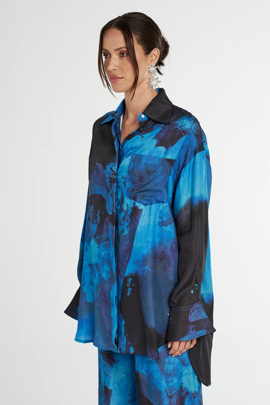 SUMMI SUMMI Womens Boss Shirt Dark Lumen, WOMENS TOPS & SHIRTS, SUMMI SUMMI, Elwood 101