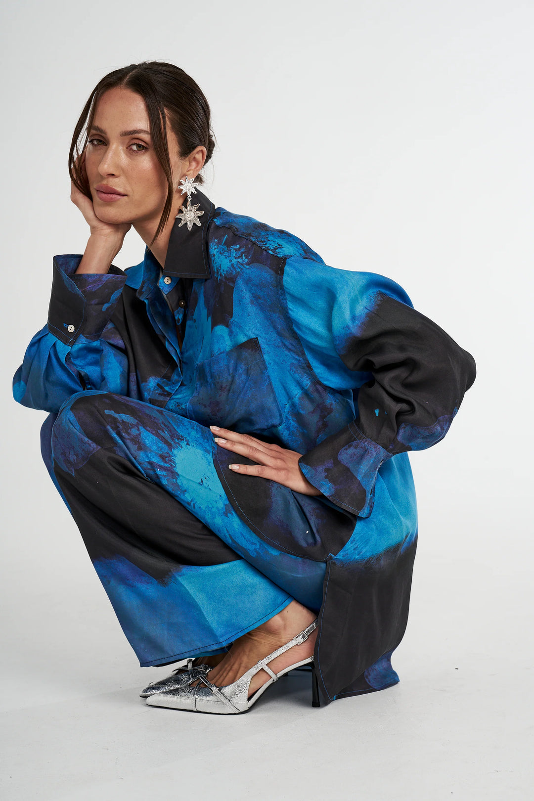 SUMMI SUMMI Womens Boss Shirt Dark Lumen, WOMENS TOPS & SHIRTS, SUMMI SUMMI, Elwood 101