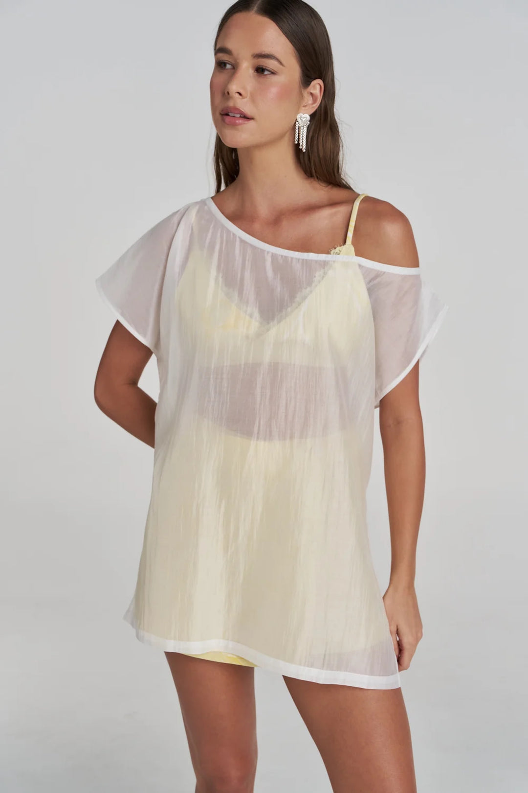 SUMMI SUMMI Womens Cross Me Bralette In Magnolia