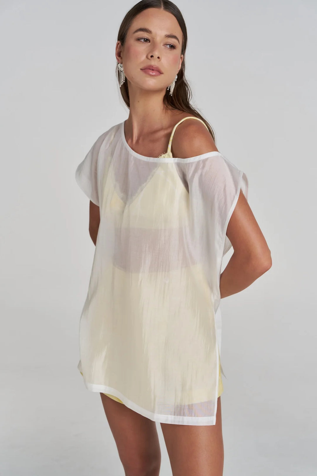 SUMMI SUMMI Womens Cross Me Bralette In Magnolia