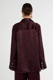 SUMMI SUMMI Womens Cuff Shirt - Plum