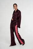 SUMMI SUMMI Womens Cuff Shirt - Plum