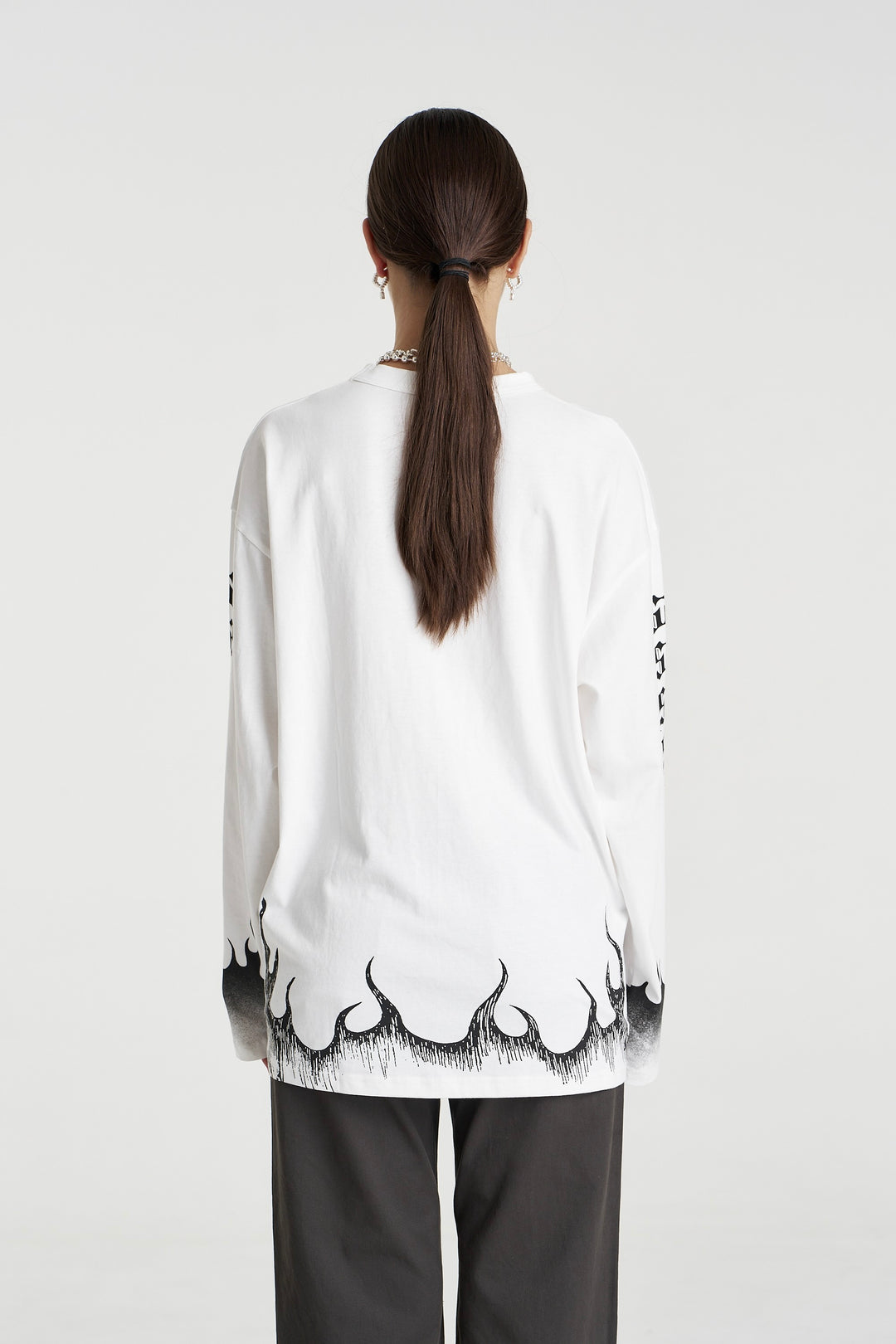 SUMMI SUMMI Womens Eden Long Sleeve Tee in Lily White