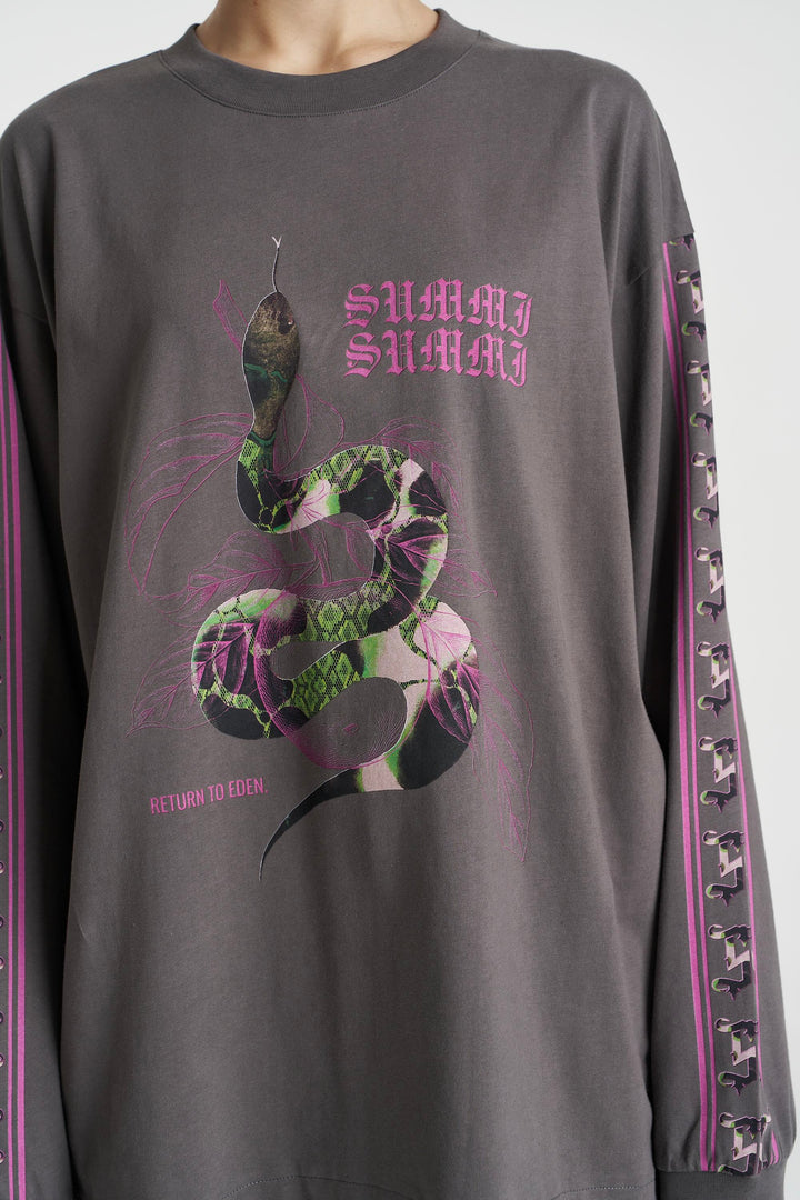 SUMMI SUMMI Womens Eden Long Sleeve Tee in Shadow, WOMENS TEES & TANKS, SUMMI SUMMI, Elwood 101