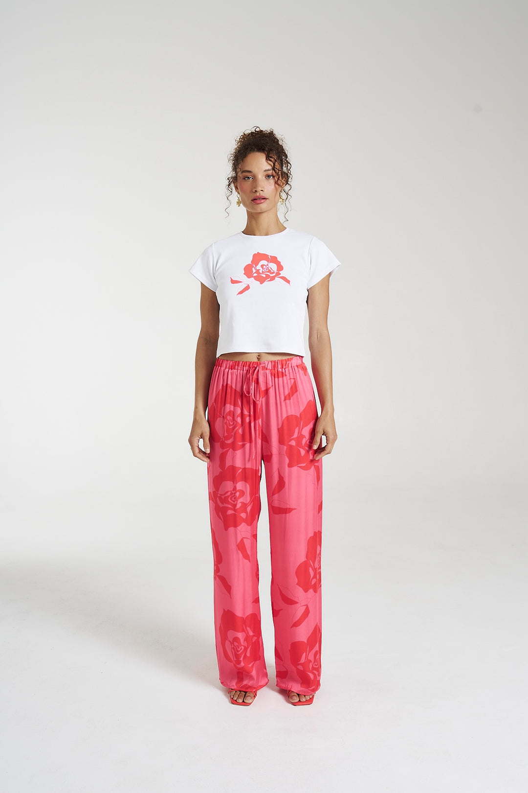 SUMMI SUMMI Womens Elastic Waist Pants - A Rose By Any Other Name, WOMENS PANTS, SUMMI SUMMI, Elwood 101