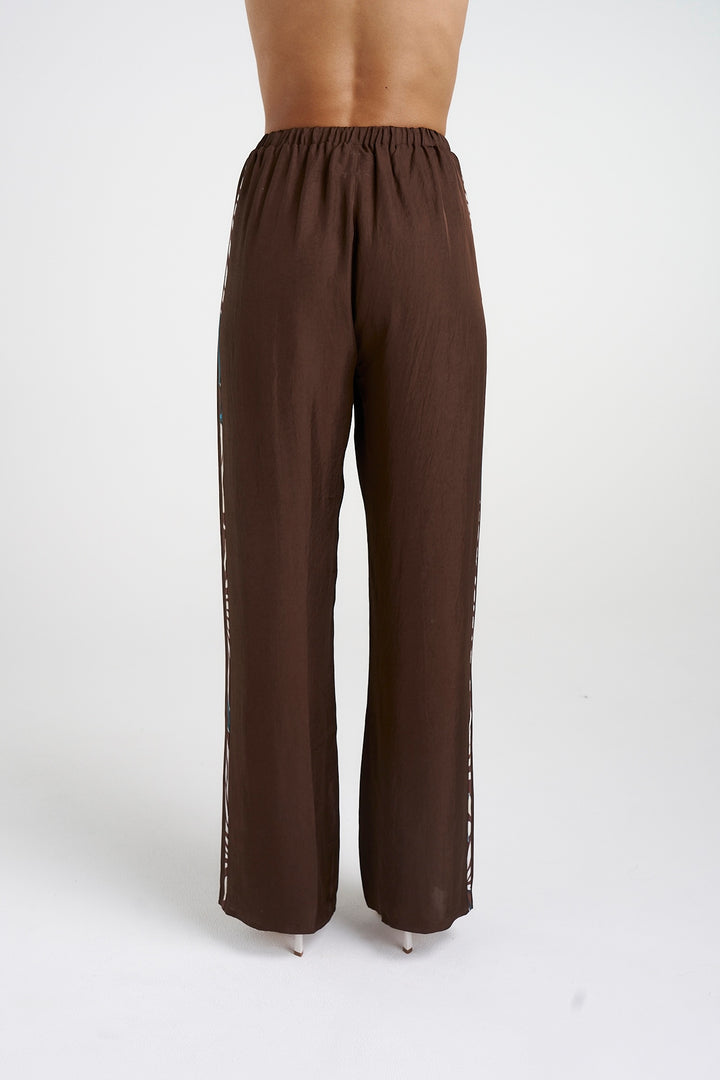 SUMMI SUMMI Womens Elastic Waist Pants with Stripe - Nautilus Stripe, WOMENS PANTS, SUMMI SUMMI, Elwood 101