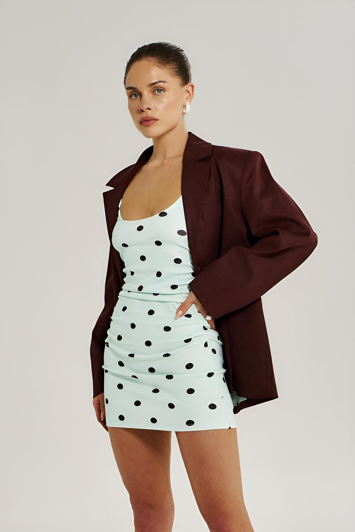 SUMMI SUMMI Womens Emma Mini Dress in Pinot Drop Pid, WOMENS DRESSES, SUMMI SUMMI, Elwood 101