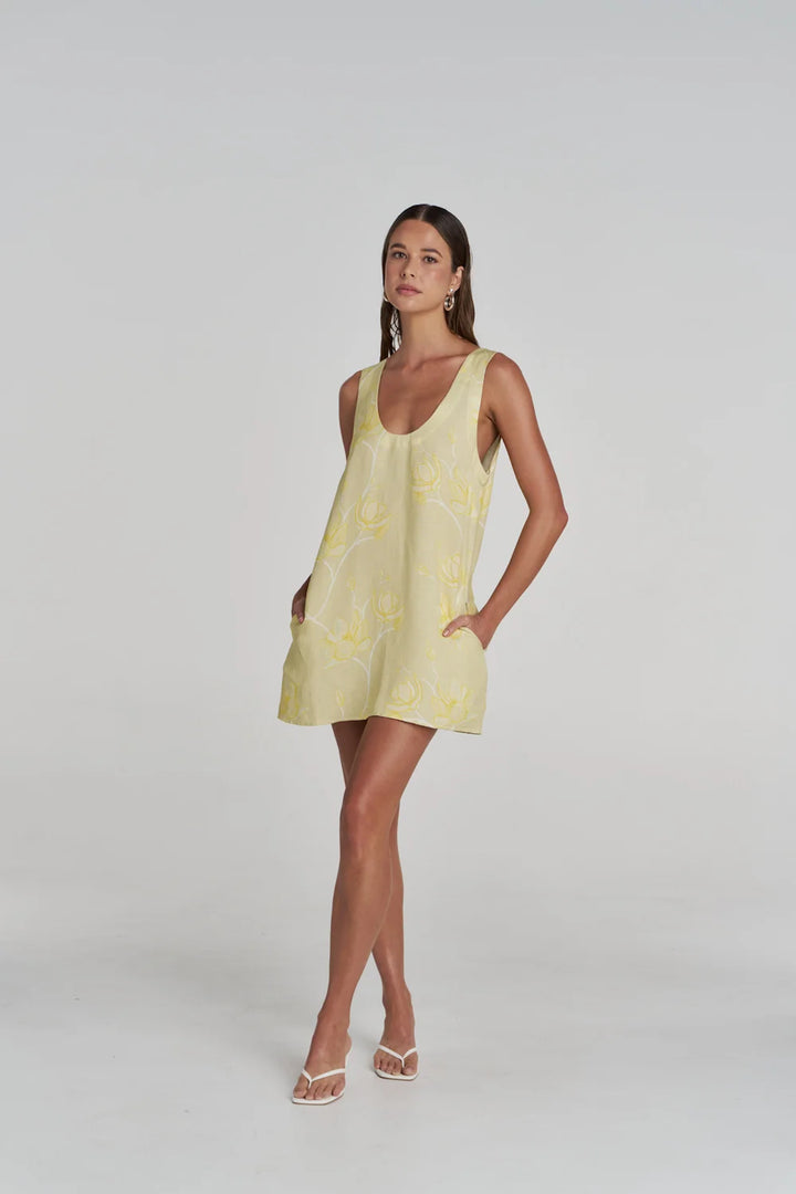SUMMI SUMMI Womens Flora Mini Dress In Magnolia
