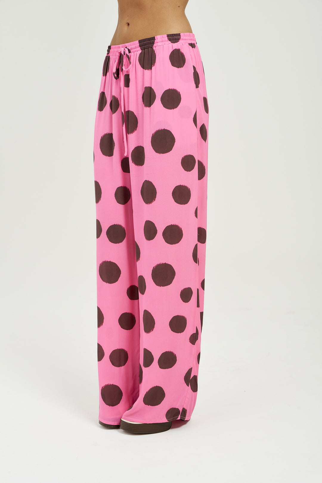 SUMMI SUMMI Womens Forever Pant in Big Dotti Pink, WOMENS PANTS, SUMMI SUMMI, Elwood 101