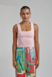 SUMMI SUMMI Womens Knit Tank Top - Blush, WOMENS TOPS & SHIRTS, SUMMI SUMMI, Elwood 101
