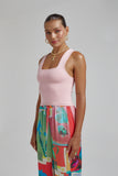 SUMMI SUMMI Womens Knit Tank Top - Blush, WOMENS TOPS & SHIRTS, SUMMI SUMMI, Elwood 101