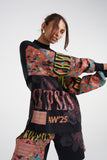 SUMMI SUMMI Womens Long Sleeve Band Tee - Chamo, WOMENS TEES & TANKS, SUMMI SUMMI, Elwood 101