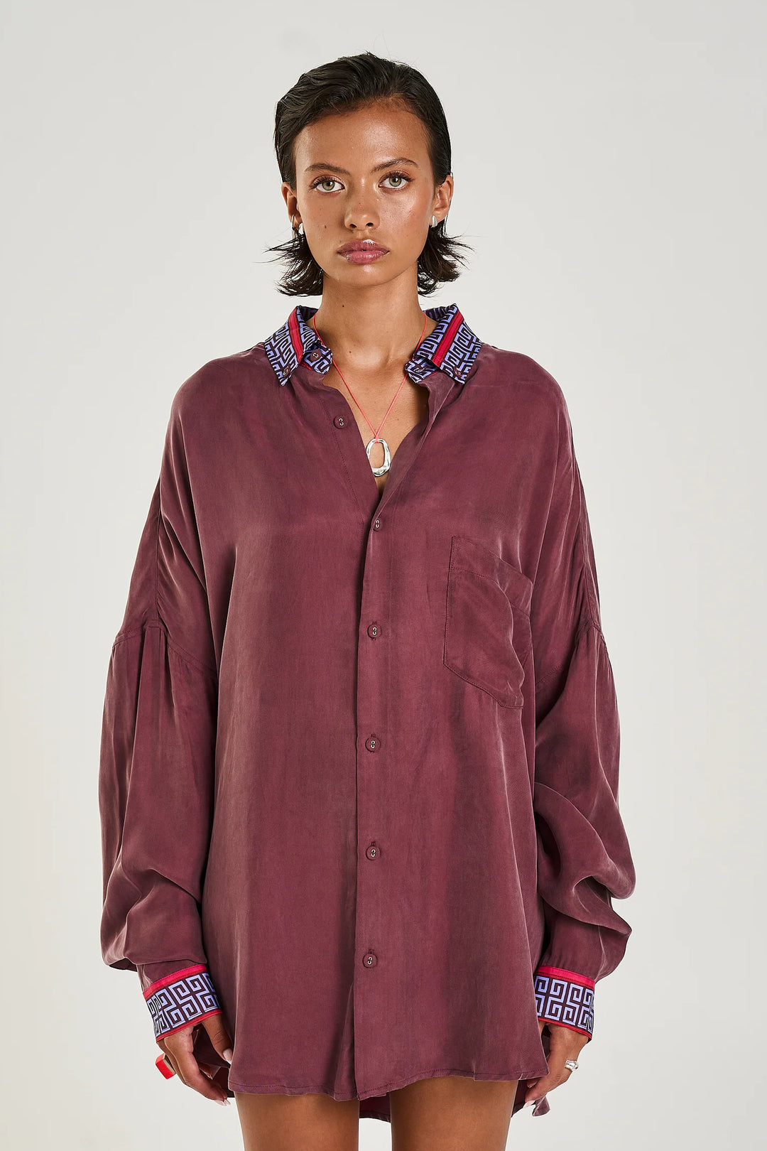 SUMMI SUMMI Womens LS OS Shirt Zodiac